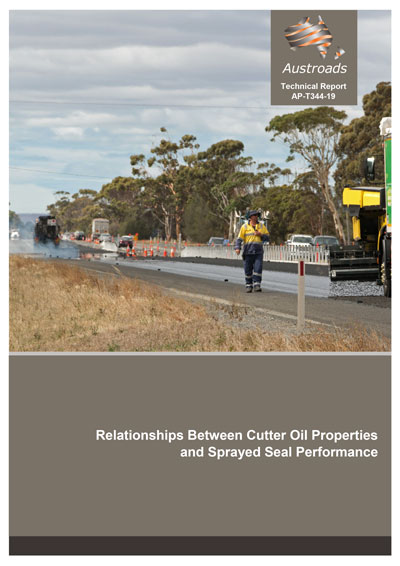 Cover of Relationships Between Cutter Oil Properties and Sprayed Seal Performance