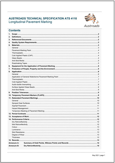 Cover of Longitudinal Pavement Marking