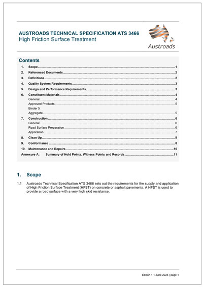 Cover of High Friction Surface Treatment