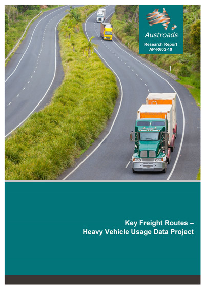 Cover of Key Freight Routes – Heavy Vehicle Usage Data Project