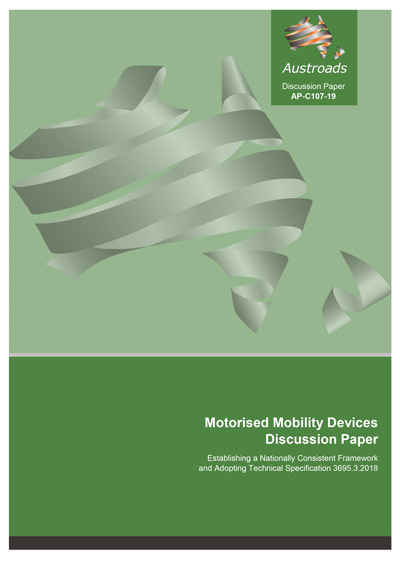 Cover of Motorised Mobility Devices Discussion Paper