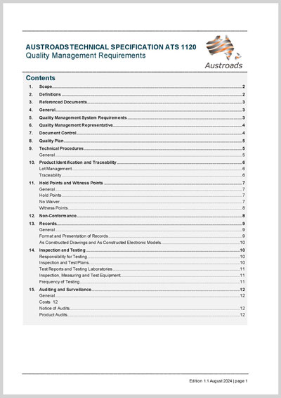 Quality Management Requirements