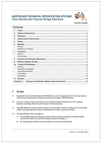 Cover of Fibre Reinforced Polymer Bridge Members