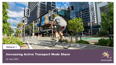 Webinar: Increasing Active Transport Mode Share