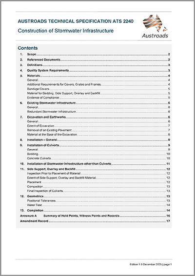 Cover of Construction of Stormwater Infrastructure