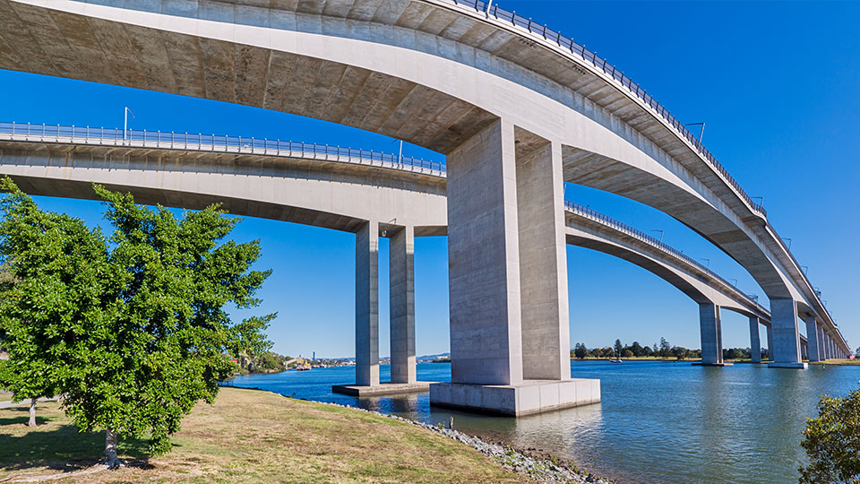Bridge over water