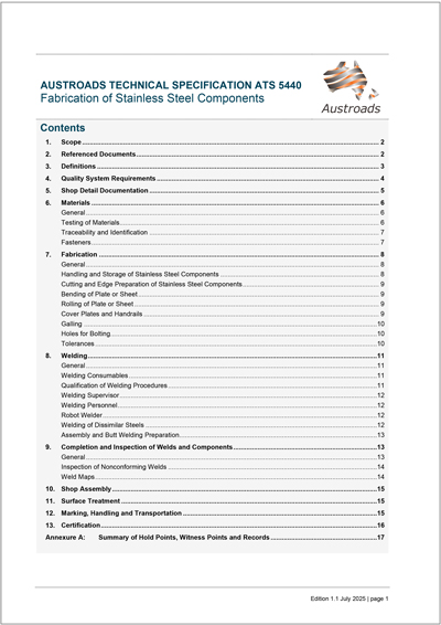 Cover of Fabrication of Stainless Steel Components