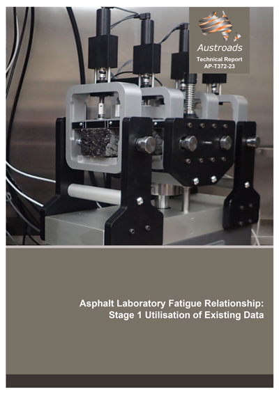 Cover of Asphalt Laboratory Fatigue Relationship: Stage 1 Utilisation of Existing Data