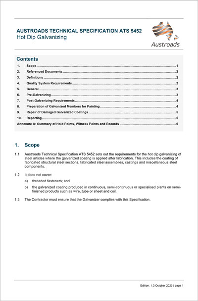 Cover of Hot Dip Galvanizing