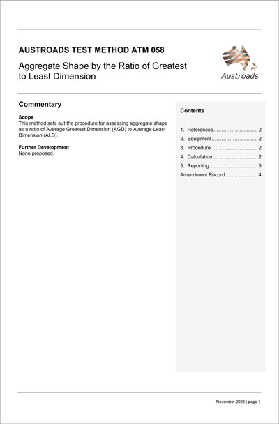 Aggregate Shape by the Ratio of Greatest to Least Dimension