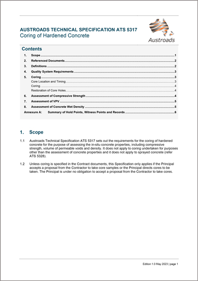 Cover of Coring of Hardened Concrete