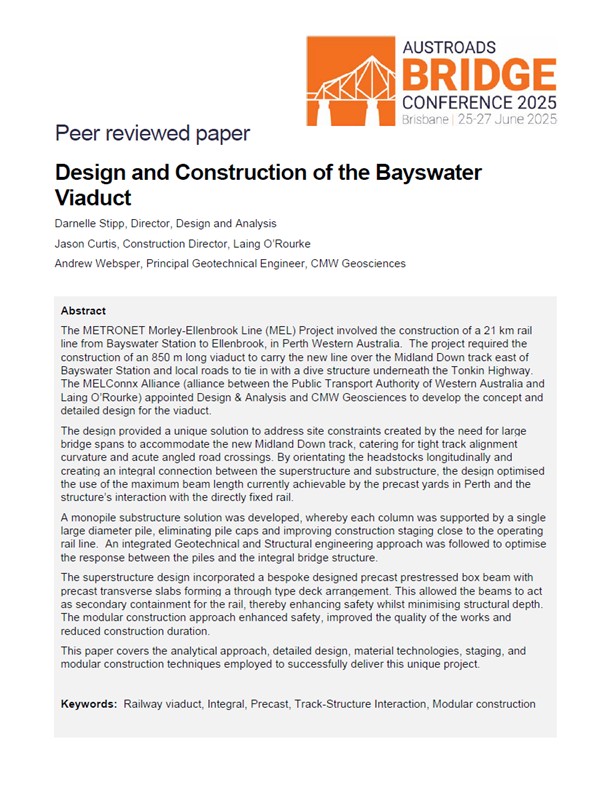Cover of Design and Construction of the Bayswater Viaduct