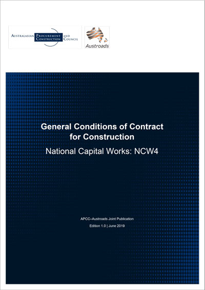 Cover of General Conditions of Contract for Construction - National Capital Works 4 (NCW4)