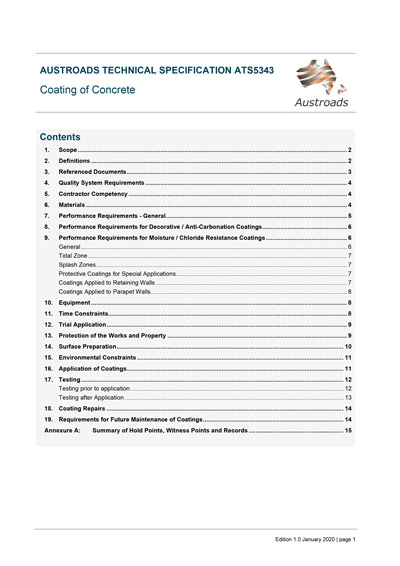 Cover of Coating of Concrete