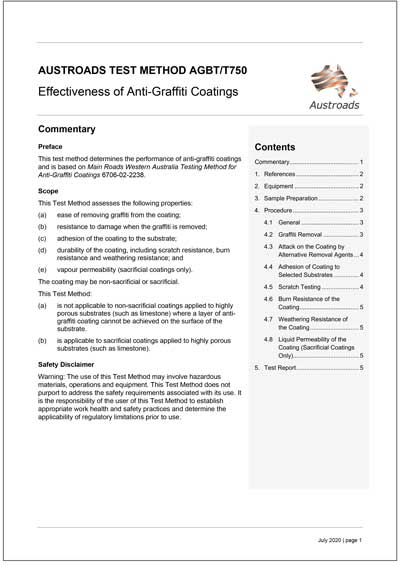 Cover of Effectiveness of Anti-Graffiti Coatings