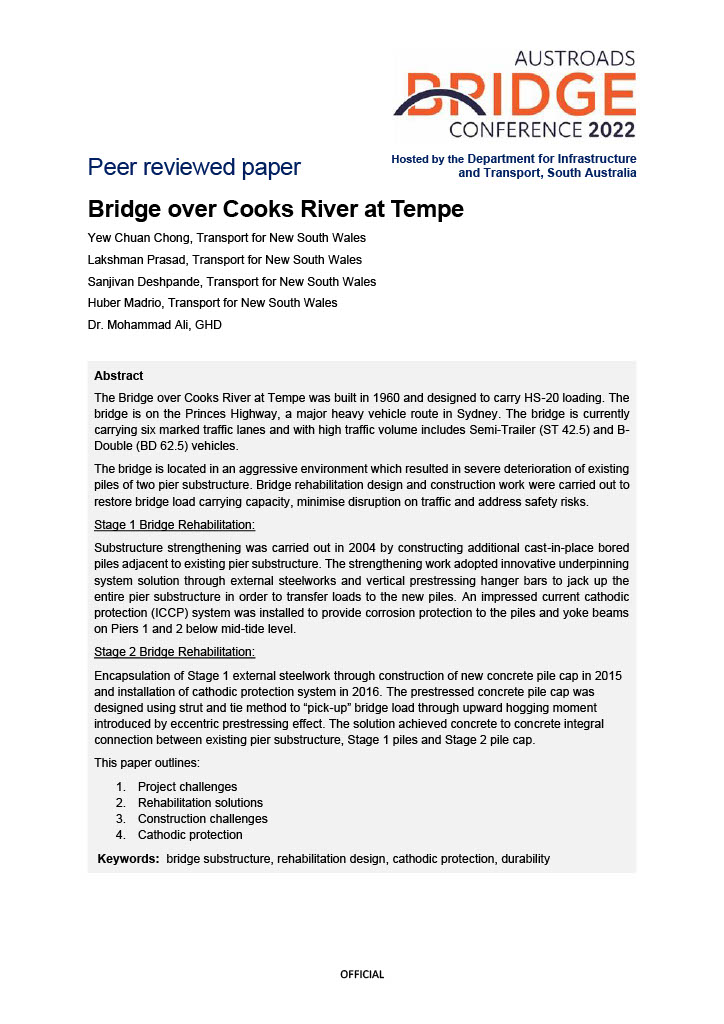 Cover of Bridge over Cooks River at Tempe