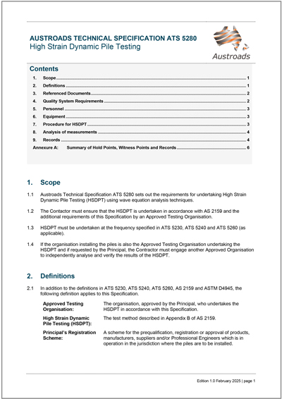 Cover of High Strain Dynamic Pile Testing
