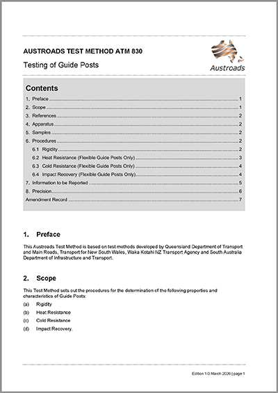 Cover of Testing of Guide Posts