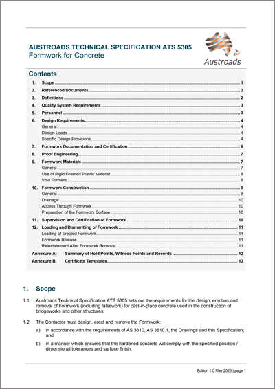 Cover of Formwork for Concrete