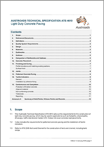 Cover of Light Duty Concrete Paving