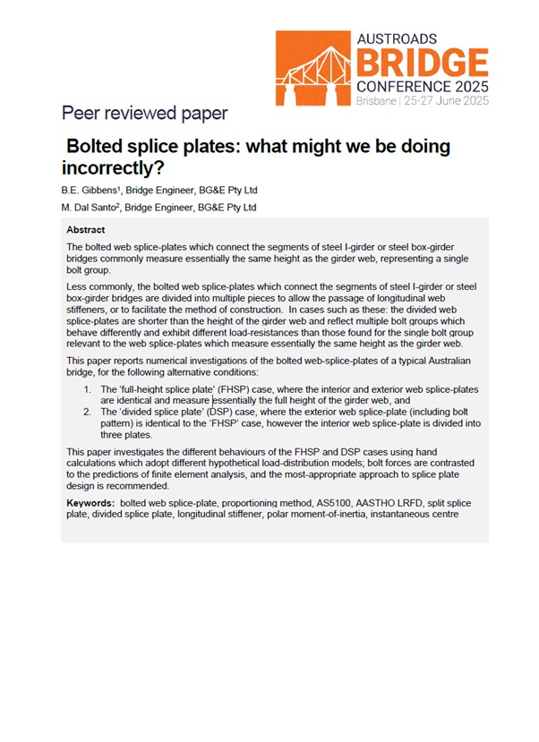 Cover of Bolted Splice Plates: What Might We be Doing Incorrectly?