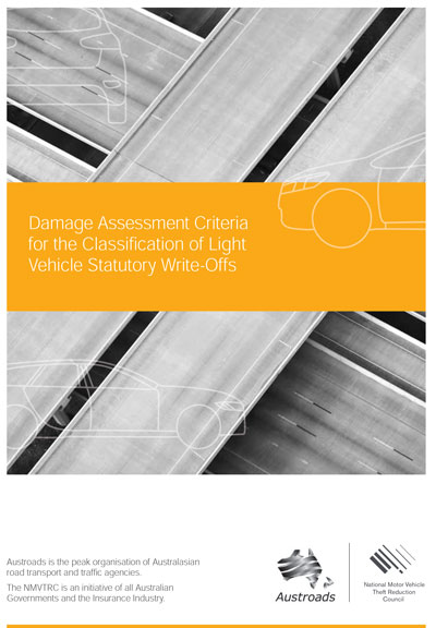 Cover of Damage Assessment Criteria for the Classification of Light Vehicle Statutory Write-Offs