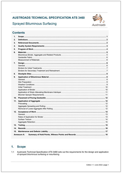 Cover of Sprayed Bituminous Surfacing