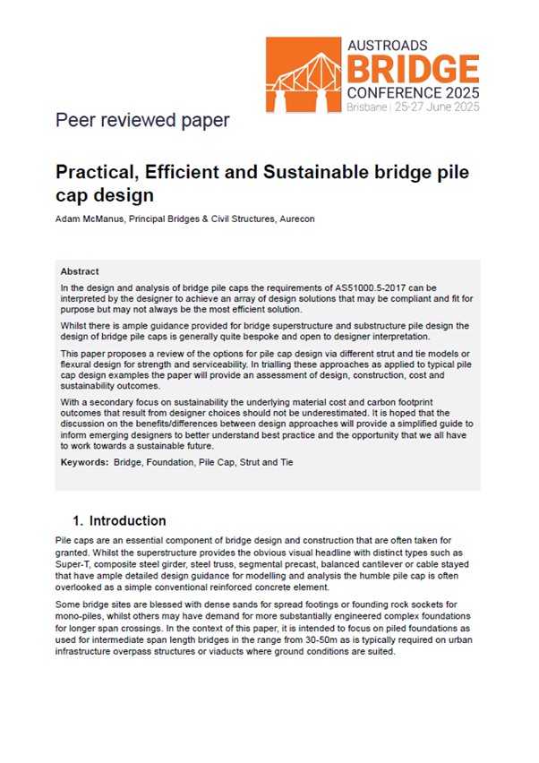 Cover of Practical, Efficient and Sustainable Bridge Pile Cap Design