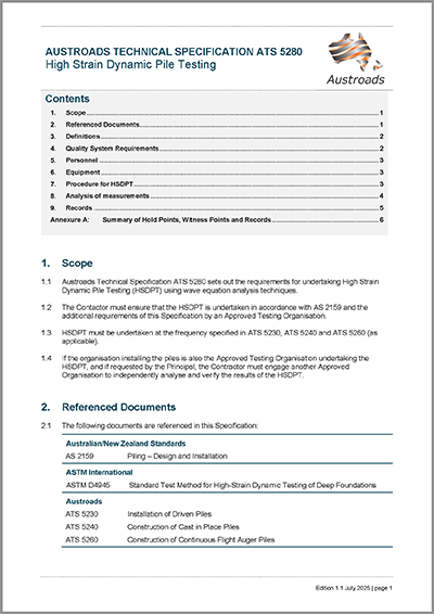 Cover of High Strain Dynamic Pile Testing