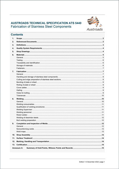 Cover of Fabrication of Stainless Steel Components
