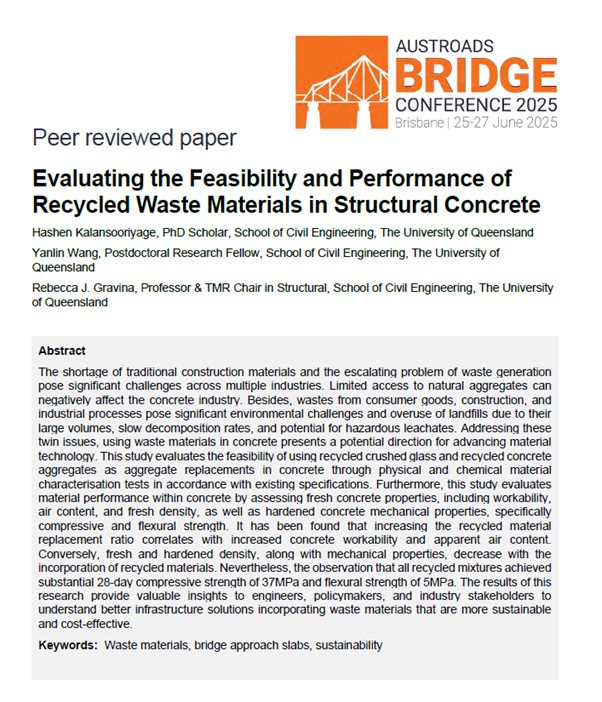 Cover of Evaluating the Feasibility and Performance of Recycled Waste Materials in Structural Concrete
