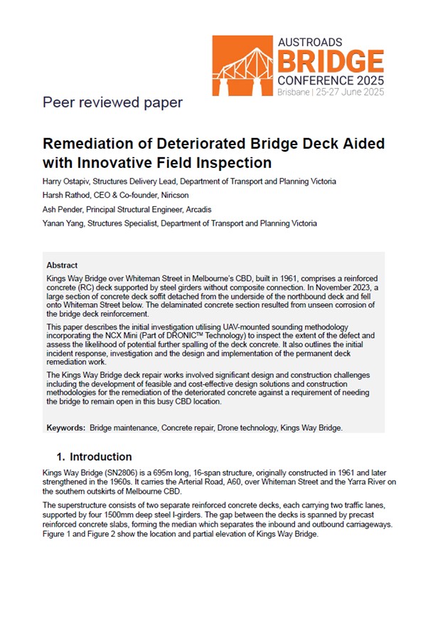 Cover of Remediation of Deteriorated Bridge Deck Aided with Innovative Field Inspection