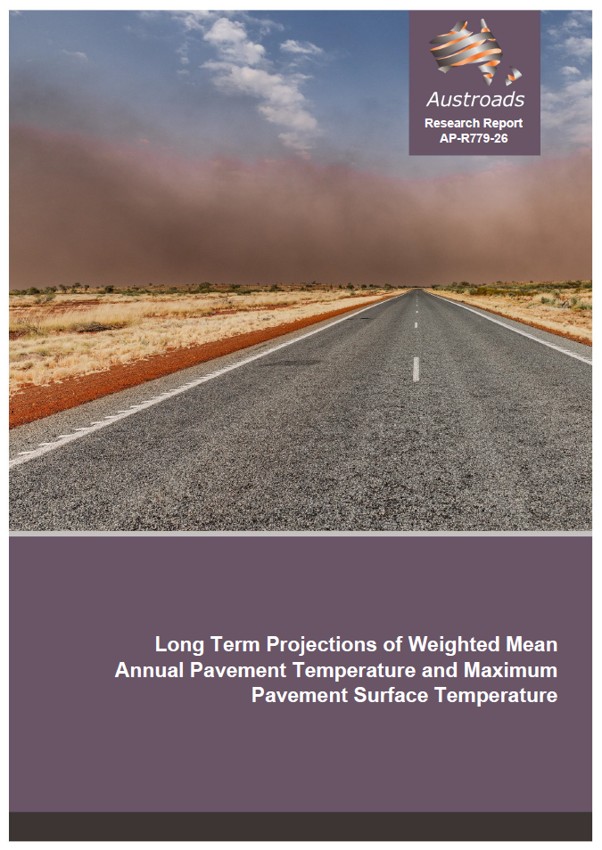 Cover of Long Term Projections of Weighted Mean Annual Pavement Temperature and Maximum Pavement Surface Temperature