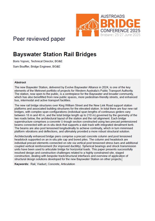 Cover of Bayswater Station Rail Bridges