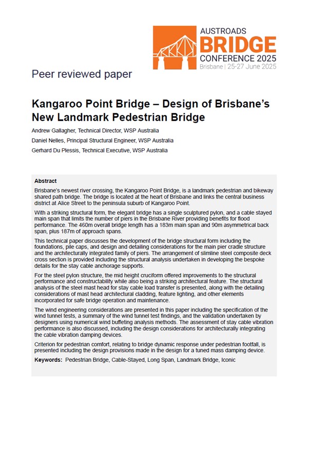 Cover of Kangaroo Point Bridge – Design of Brisbane’s New Landmark Pedestrian Bridge