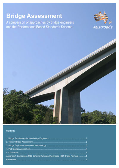 Cover of Bridge Assessment: A comparison of approaches by bridge engineers and the Performance Based Standards Scheme