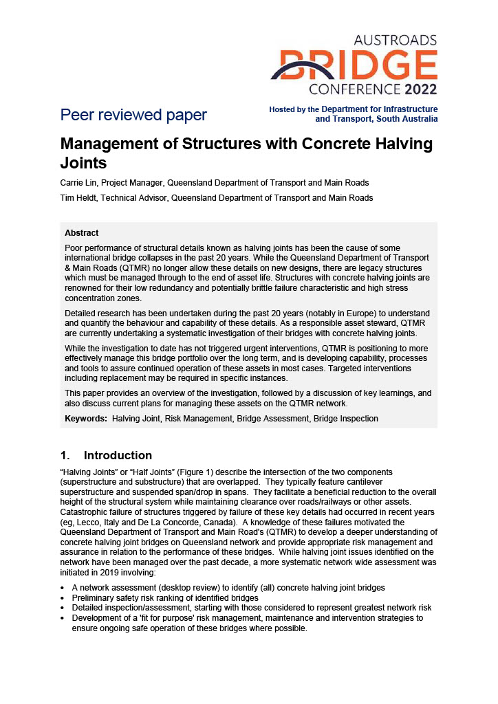 Cover of Management of Structures with Concrete Halving Joints