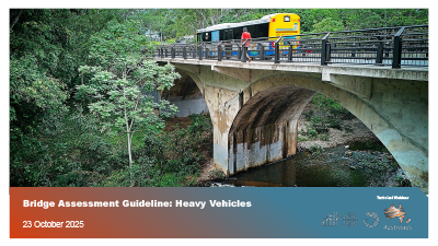 Webinar: Bridge Assessment Guideline: Heavy Vehicles