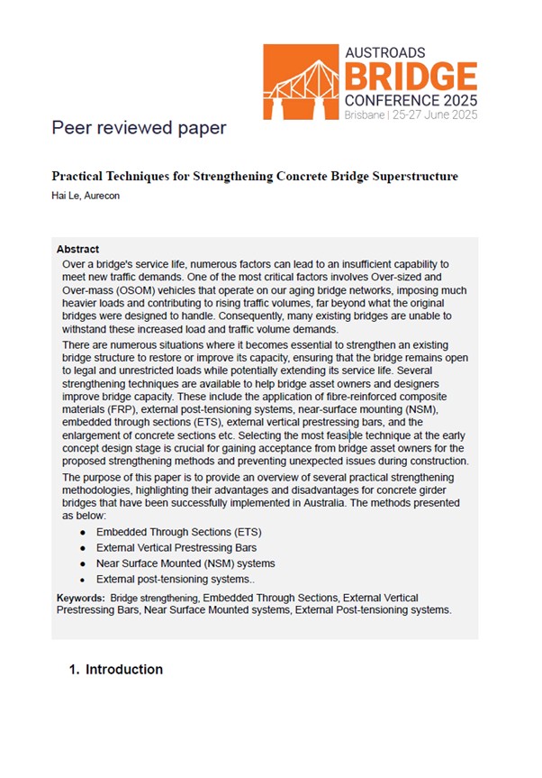 Cover of Practical Techniques for Strengthening Concrete Bridge Superstructure