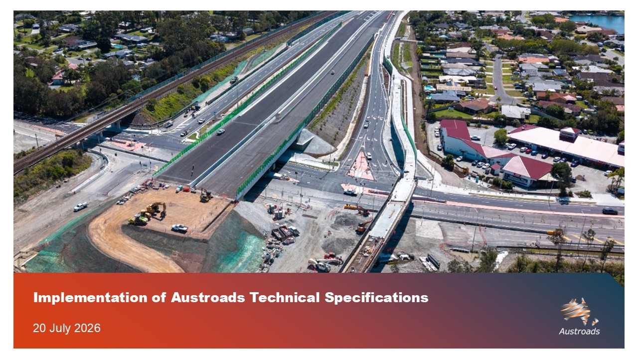 Webinar: Implementation of Austroads Technical Specifications