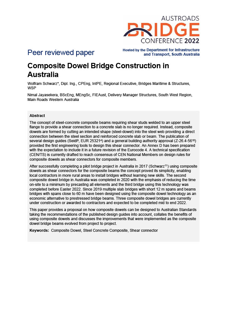 Cover of Composite Dowel Bridge Construction in Australia