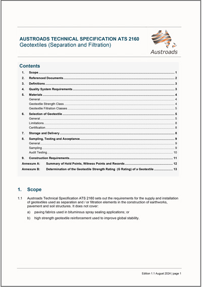 Geotextiles (Separation and Filtration)