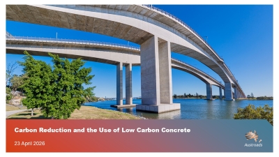 Webinar: Carbon Reduction and the Use of Low-Carbon Concrete