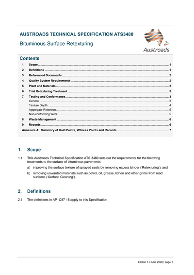 Cover of Bituminous Surface Retexturing