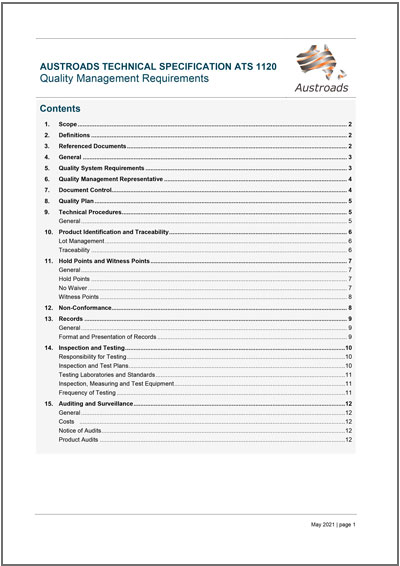 Cover of Quality Management Requirements