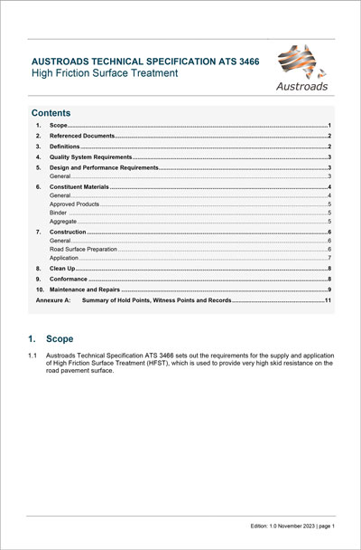 Cover of High Friction Surface Treatment