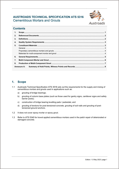 Cover of Cementitious Mortars and Grouts