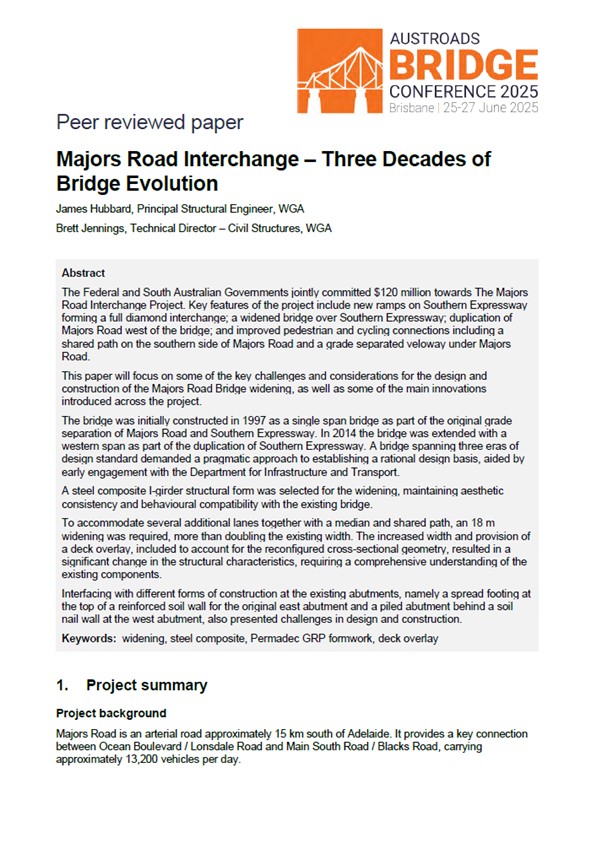 Cover of Majors Road Interchange – Three Decades of Bridge Evolution