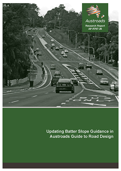 Cover of Updating Batter Slope Guidance in Austroads Guide to Road Design