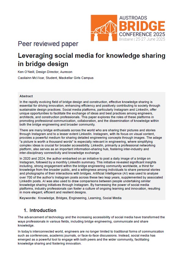 Cover of Leveraging Social Media for Knowledge Sharing in Bridge Design